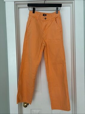Dickies Orange Straight-Leg Pants